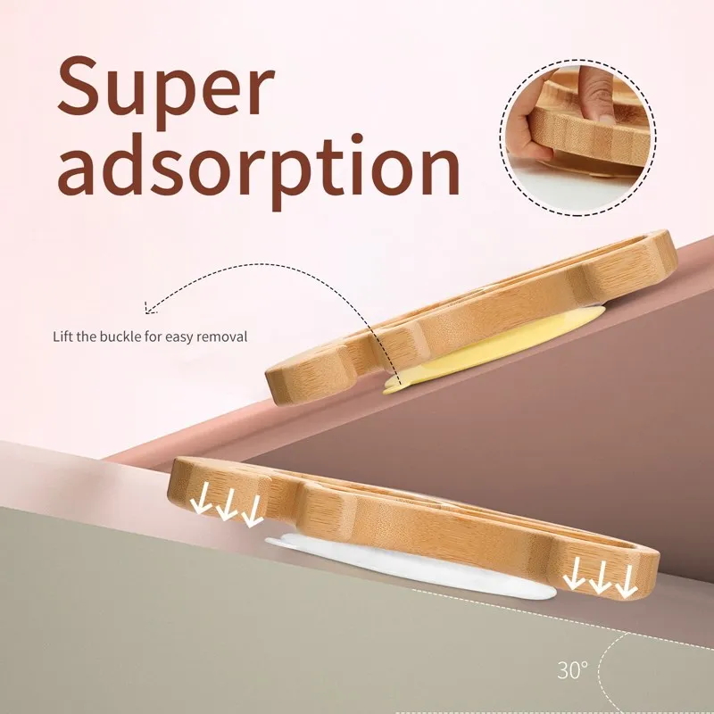 Baby Tableware Set Feeding Bowl Dinner Plate Cup Bibs Spoon Fork Bamboo Wooden Children's Feeding Dishes Sets BPA Free Non-Slip