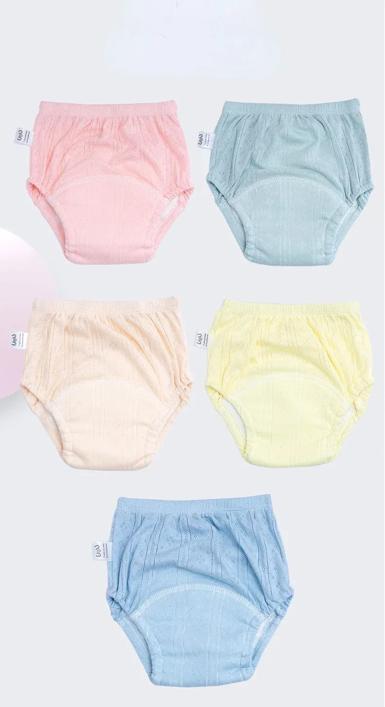 3PCS/LOT Candy Colors Newborn Training Pants Summer Baby Shorts Washable Boy Girls Cloth Diapers Reusable Nappies Infant Panties