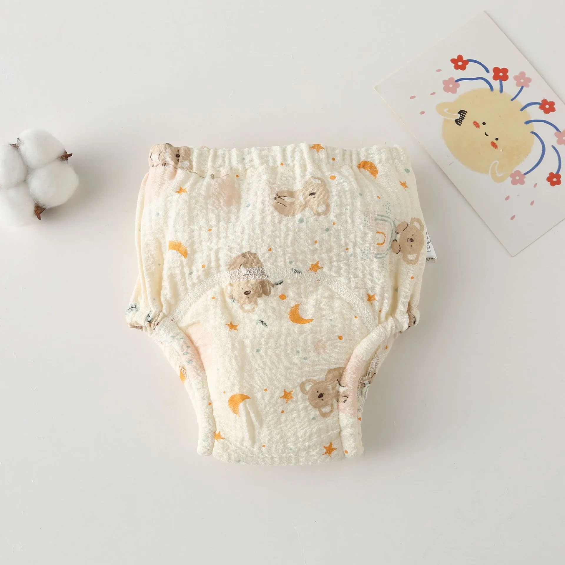 New Cotton Baby Waterproof Reusable Training Pants Baby Diaper Infant Shorts Nappies Panties Nappy Changing Underwear Cloth