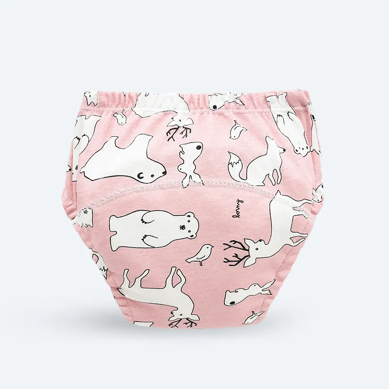 Reusable Baby Waterproof Diapers Pee Shorts Underwears Soft Cotton Toddler Potty Training Pants for Boys Girls Baby Nappies