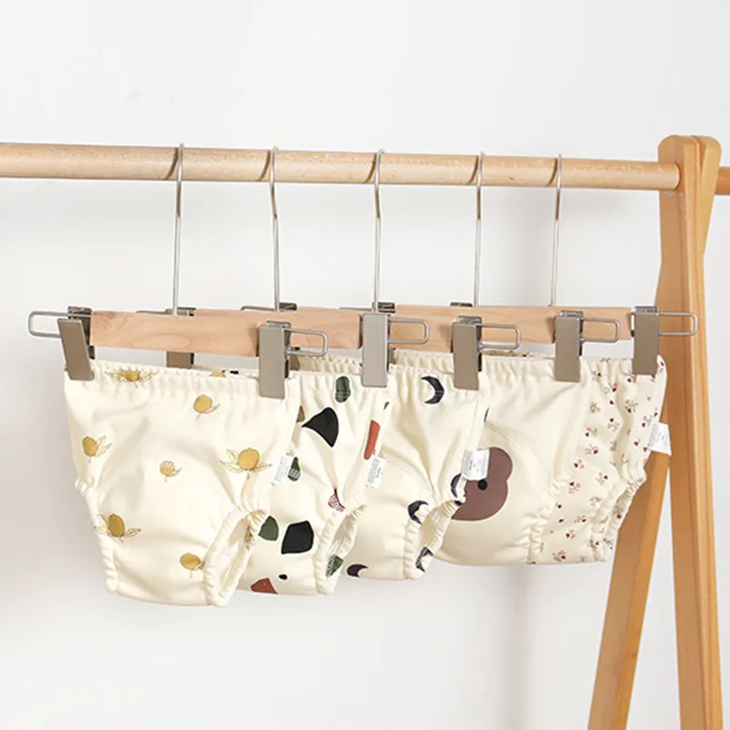 Baby Training Pants Baby Underwear Washable Cute Pattern Breathable Diaper Pants Summer Baby Diapers Cotton Learning Trousers