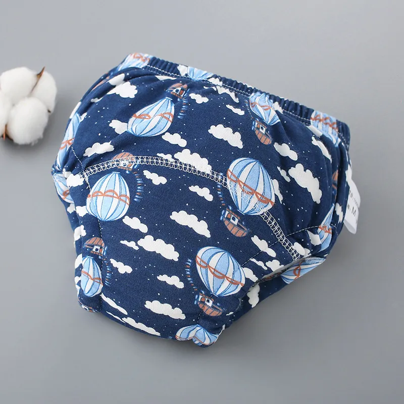 Newborn Training Pants Baby Shorts Print Color Washable Underwear Boy Girl Cloth Diaper Reusable Nappies Infant Stuff