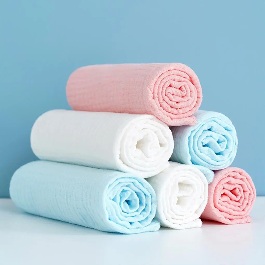 Cotton Baby Gauze Diapers For Newborn Baby Nappy Changing 43x45cm Washable Reusable Double Layer Soft Baby Towels