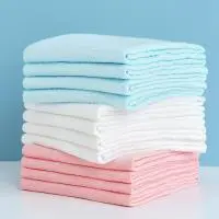 10PCS 100% Cotton Baby Gauze Diapers For Newborn Baby Nappy Changing 43x45cm Washable Reusable Double Layer Soft Baby Towels