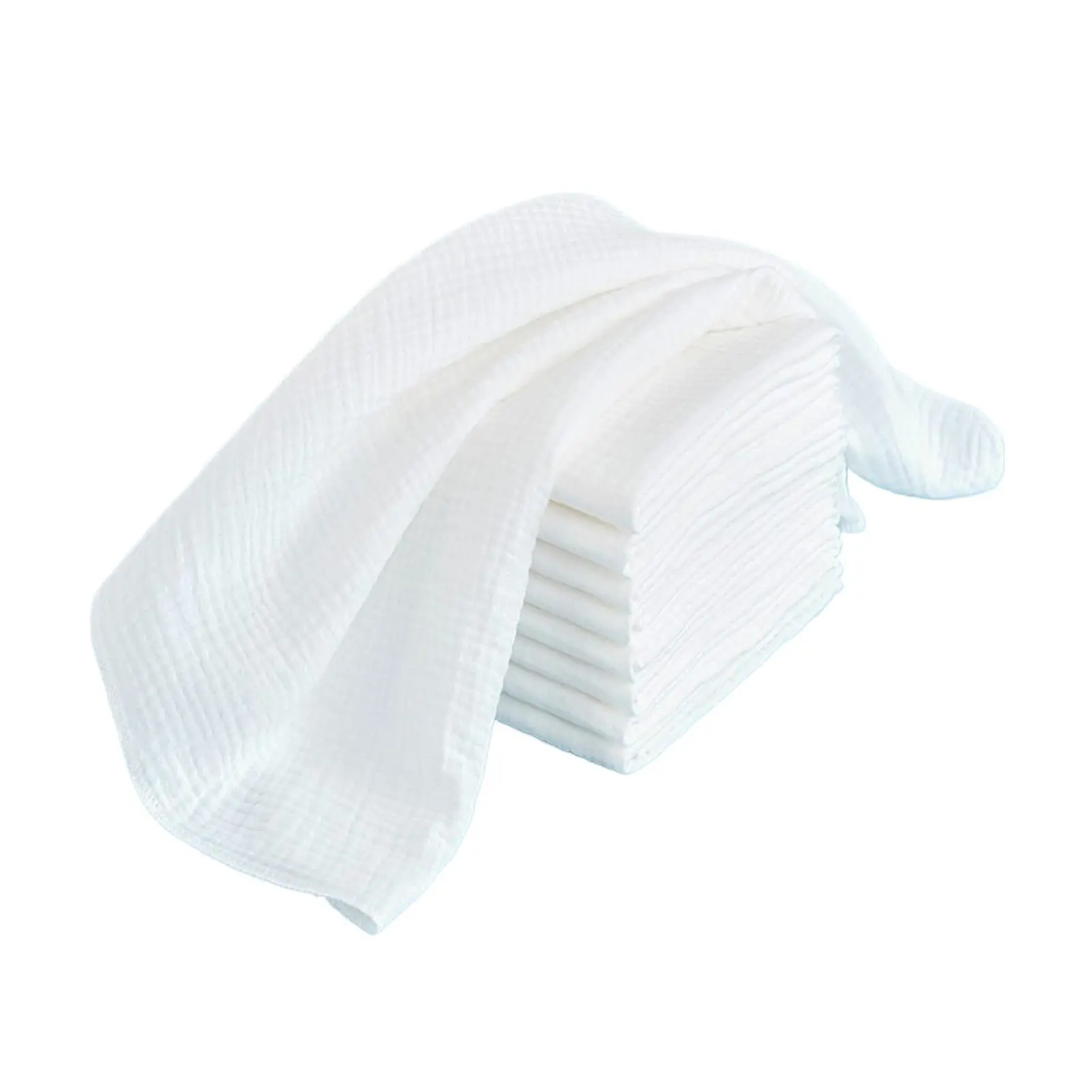 10PCS 100% Cotton Baby Gauze Diapers For Newborn Baby Nappy Changing 43x45cm Washable Reusable Double Layer Soft Baby Towels