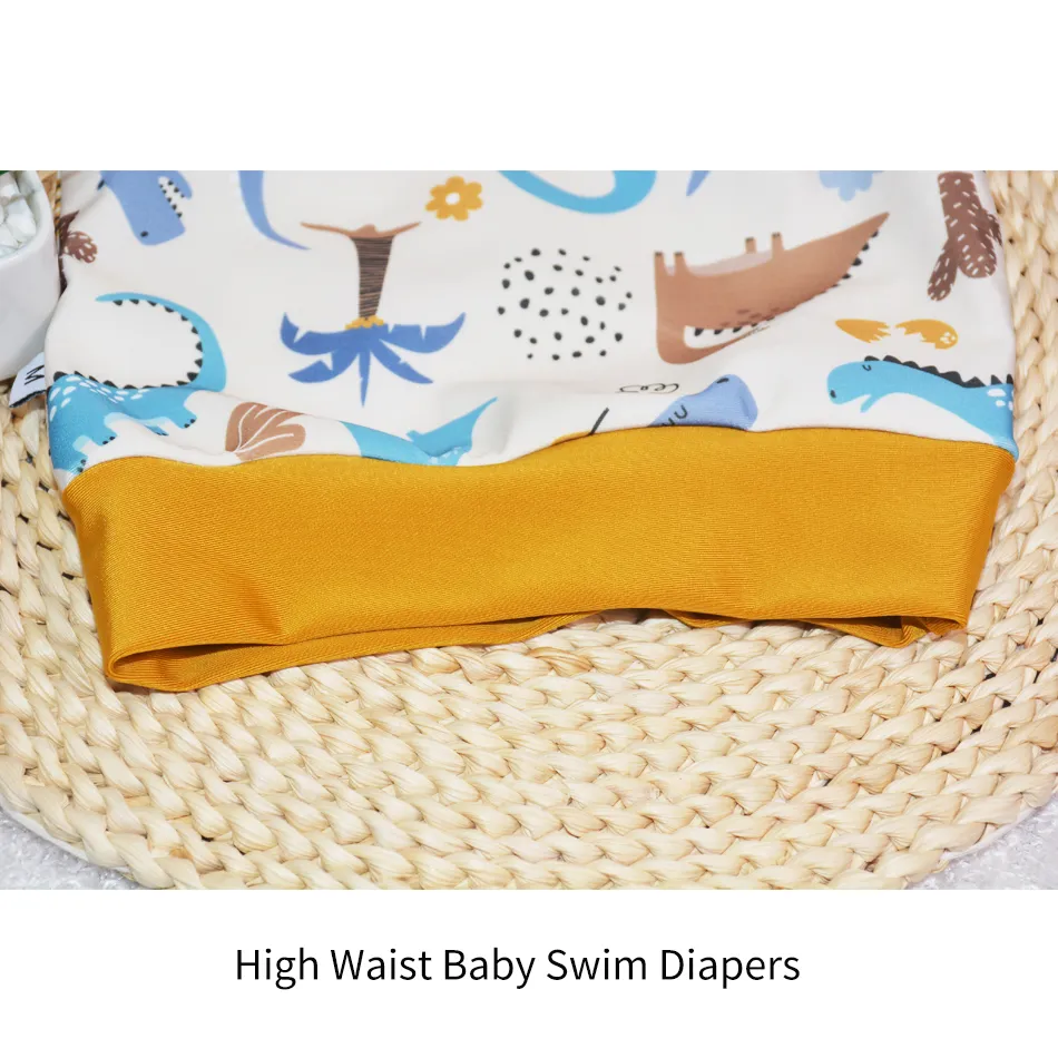 New Arrival Eezkoala Leakproof Swimming Diaper Newborn Baby High Waist Swim Nappies Washable Sunproof Baby Swimwear Cloth Nappys