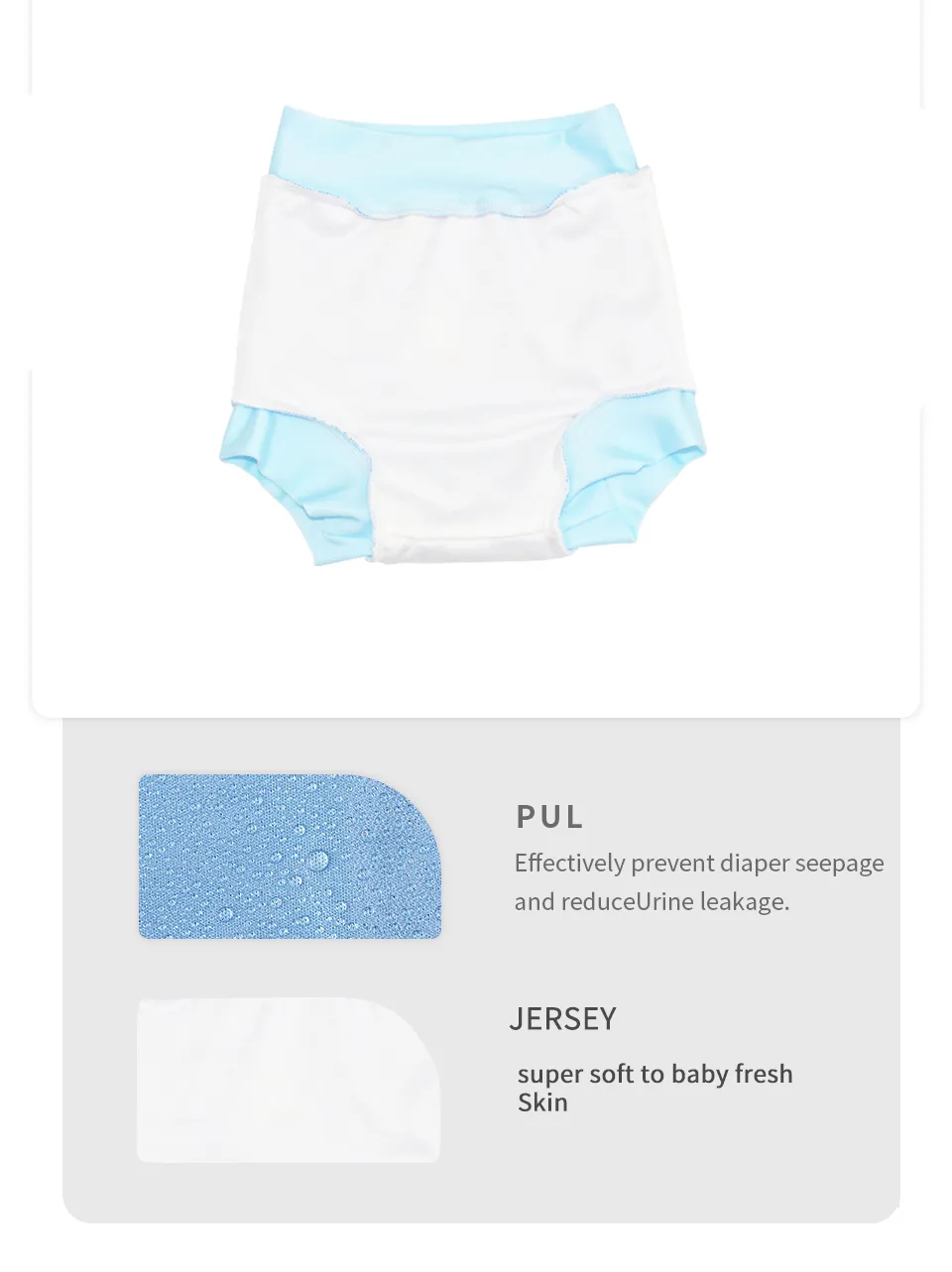 New Arrival Eezkoala Leakproof Swimming Diaper Newborn Baby High Waist Swim Nappies Washable Sunproof Baby Swimwear Cloth Nappys