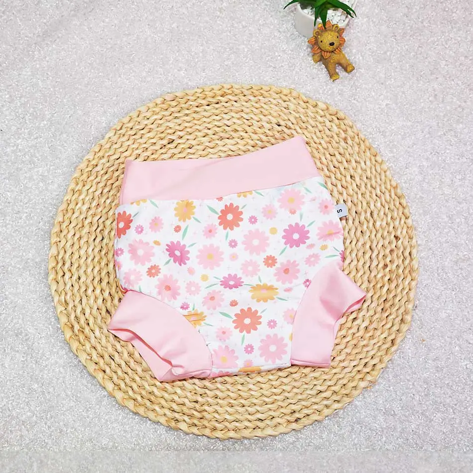 New Arrival Eezkoala Leakproof Swimming Diaper Newborn Baby High Waist Swim Nappies Washable Sunproof Baby Swimwear Cloth Nappys