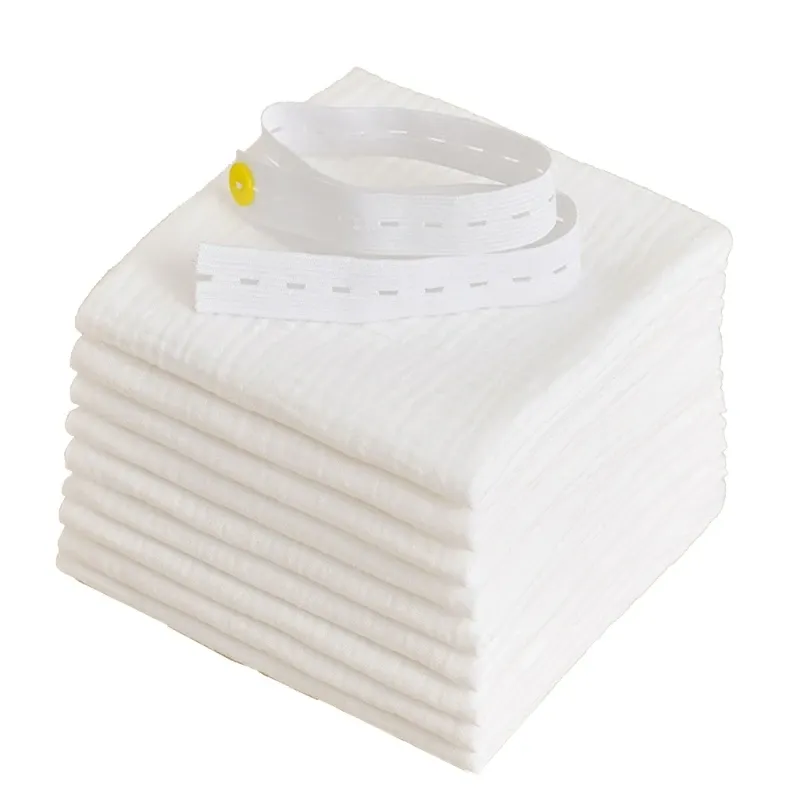 8pc Cotton Baby Gauze Diapers for Newborn Babies Nappy Changing Washable Reusable Double Layer Soft Baby Towel Burp Cloth