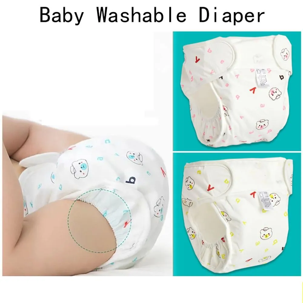 0-12Months Adjustable Reusable Diaper Pants Baby Washable Diaper Convenient 3-15kg Leakproof Cloth Diapers Newborn