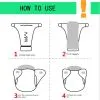 0-12Months Adjustable Reusable Diaper Pants Baby Washable Diaper Convenient 3-15kg Leakproof Cloth Diapers Newborn
