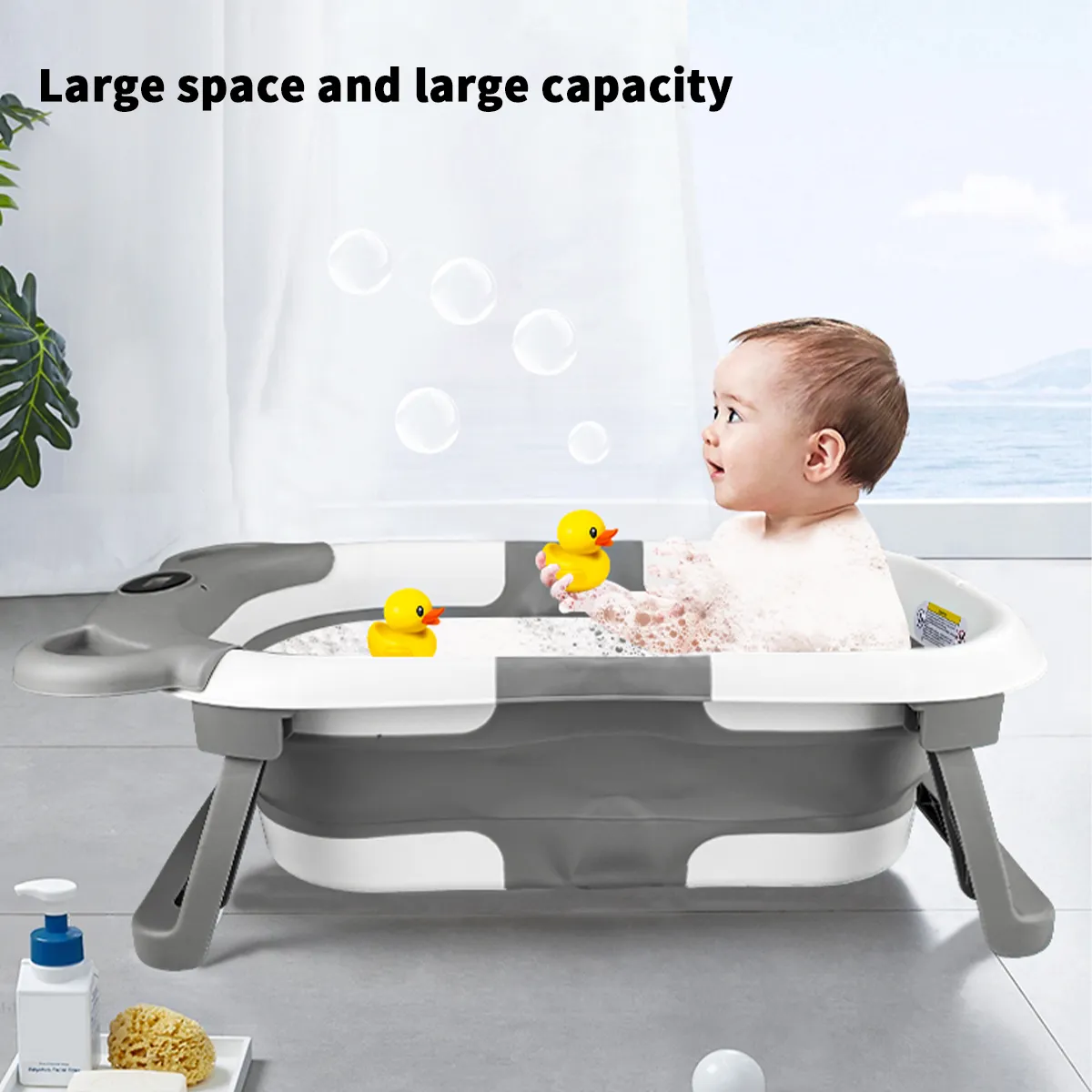 Can Feel The Temperature Anti-mold Anti-bacteria Bath Basin，Baby Bath Tub Large, Foldable Baby Bath For Home Use, Bath net