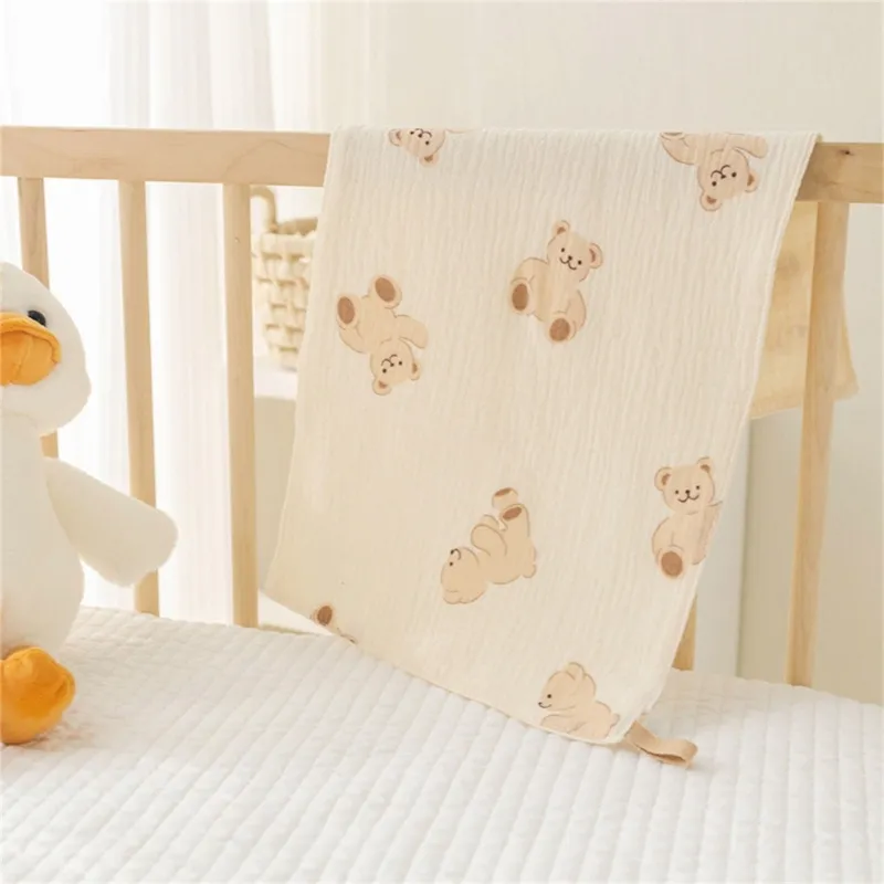 Cotton Muslin Baby Face Towel Long Burp Cloth for Newborn Kindergarten Hand Towels Infant Drooling Bibs Washcloth Baby Items