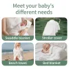 Elinfant 1PC Hooded Baby Towel Gentle Bath Towel With Hood,Bath Towels For Travel Pool Yoga Beach Accessories Essential Gift