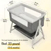 Baby Bassinet, Bedside Bassinet for Baby, 3 in 1 Bassinet Bedside Sleeper with Wheels