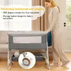 Baby Bassinet, Bedside Bassinet for Baby, 3 in 1 Bassinet Bedside Sleeper with Wheels