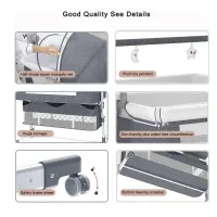 Baby bed Electric Baby Crib Cradle for baby cot newborn bassinet Movable Rocking Bed raised bed Portable Crib with Mosquito Net