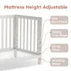 MAMAZING 11-In-1 Convertible Mini Cradle to Full Size Crib Removable Wheels 4 Adjustable Heights (WHITE)