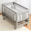 2PCS Multi Color Breathable Mesh Baby Bed Fence Cot Bumpers Crib Liner Fence  Child Room Decor Infant Knot