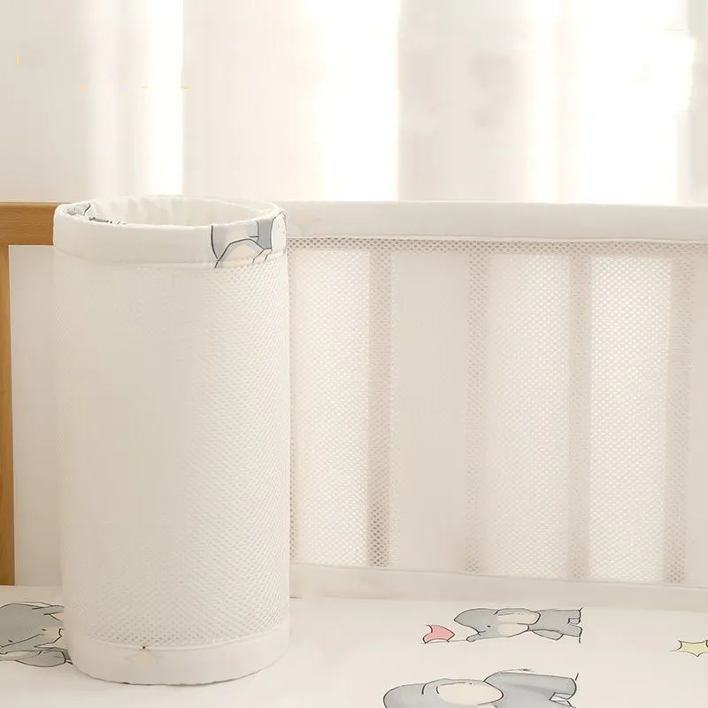 Summer Children 3D Breathable Bed Bumper Baby Cartoon Pure Cotton Thin Section Bed Bumper One-piece Universal Newborn Bed Bumper