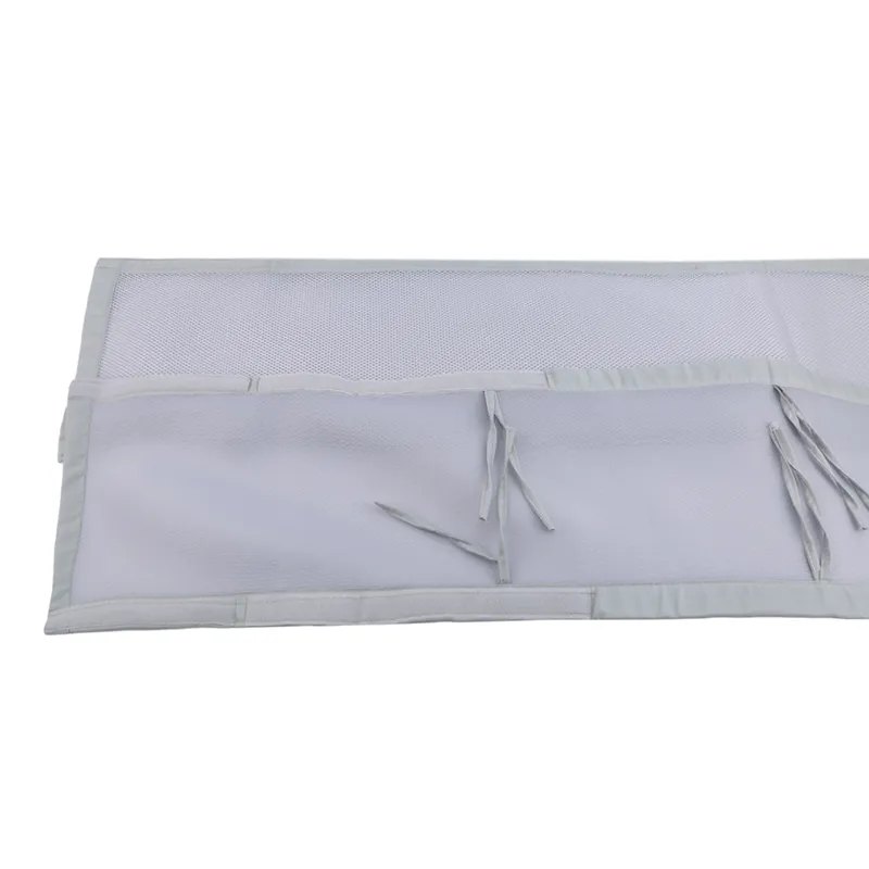 Mesh Crib Soild Color Breathable Bed Crib Bumper Grey Liner For Standard Baby Crib Full-Size Wieg Ademend Mesh Bed Bumper