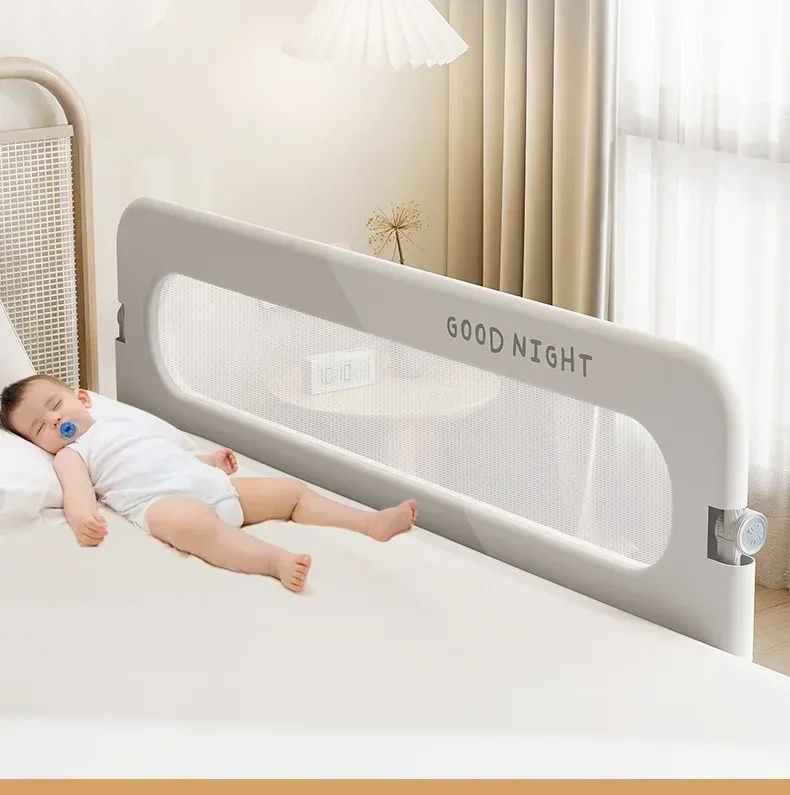 IMBABY Bed Guardrail Anti Fall Baby Safety Bed Barrier Portable Crib Cover Adjustable Bed Rail Guard Bedroom Crib Bumpers