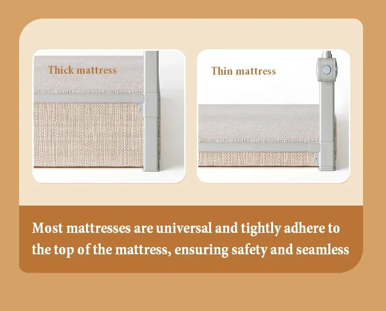 IMBABY Bed Guardrail Anti Fall Baby Safety Bed Barrier Portable Crib Cover Adjustable Bed Rail Guard Bedroom Crib Bumpers