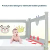 IMBABY Adjustable Baby Bed Rail Anti Fall Safety Barrier for Toddler Cribs Beds Portable Bedside Protector Secure Easy Install