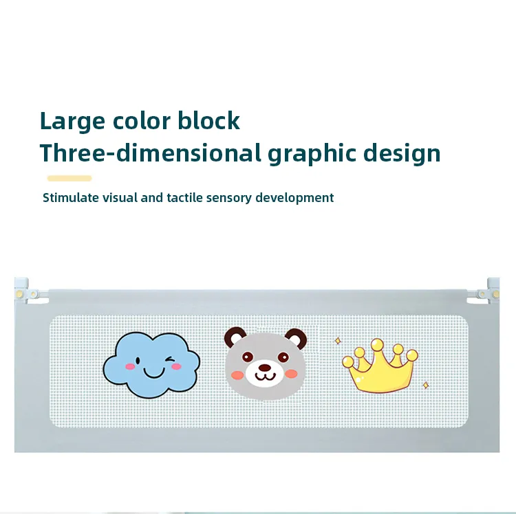 IMBABY Adjustable Baby Bed Rail Anti Fall Safety Barrier for Toddler Cribs Beds Portable Bedside Protector Secure Easy Install