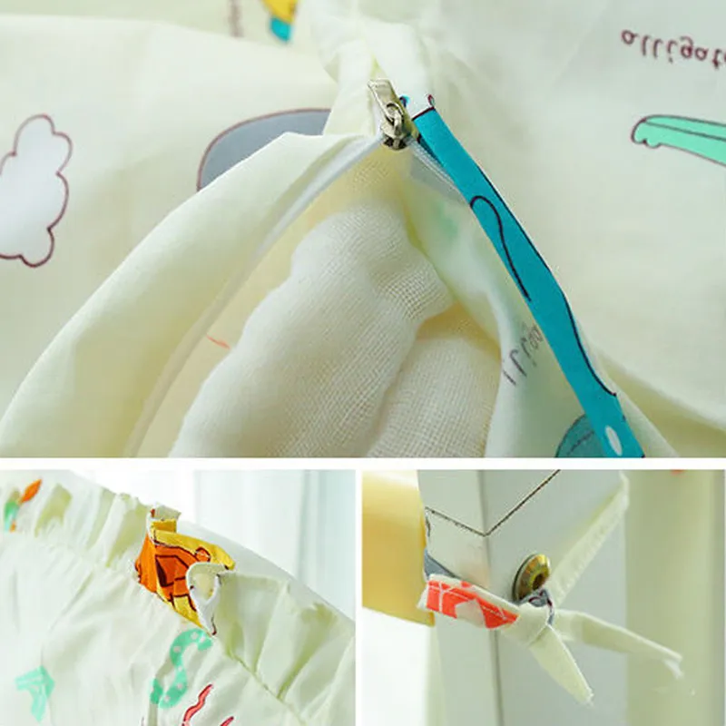 Summer Crib Surround Bed Sheet Set Pure Cotton Children's Bedding Anti-collision Crib Surround Removable Washable Bed Fence