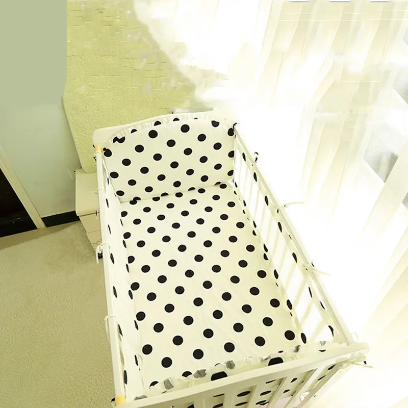 Summer Crib Surround Bed Sheet Set Pure Cotton Children's Bedding Anti-collision Crib Surround Removable Washable Bed Fence