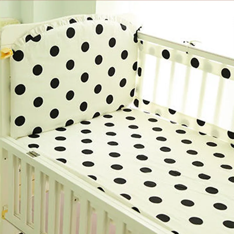 Summer Crib Surround Bed Sheet Set Pure Cotton Children's Bedding Anti-collision Crib Surround Removable Washable Bed Fence