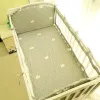 Summer Crib Surround Bed Sheet Set Pure Cotton Children's Bedding Anti-collision Crib Surround Removable Washable Bed Fence