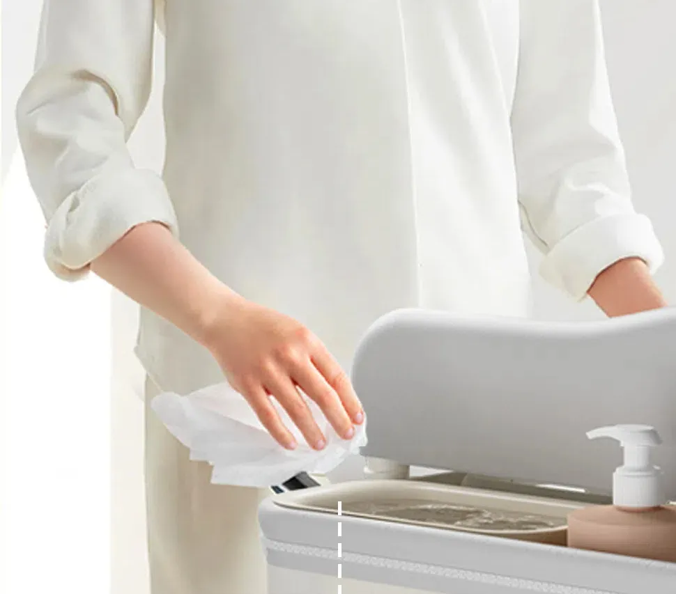 6-in-1 Portable Baby Care Station - Foldable Changing Table with Removable Bath Tub, Massage Mat & Storage Organizer