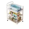 7-in-1 Deluxe Baby Care Station - Adjustable Height Changing Table with Removable Bath Tub