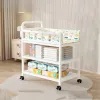 7-in-1 Deluxe Baby Care Station - Adjustable Height Changing Table with Removable Bath Tub