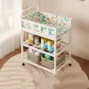 7-in-1 Deluxe Baby Care Station - Adjustable Height Changing Table with Removable Bath Tub