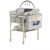 5-in-1 Foldable Baby Care Station - Deluxe Changing Table with Removable Bath Tub, Massage Mat & Storage Organizer