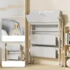 5-in-1 Foldable Baby Care Station - Deluxe Changing Table with Removable Bath Tub, Massage Mat & Storage Organizer
