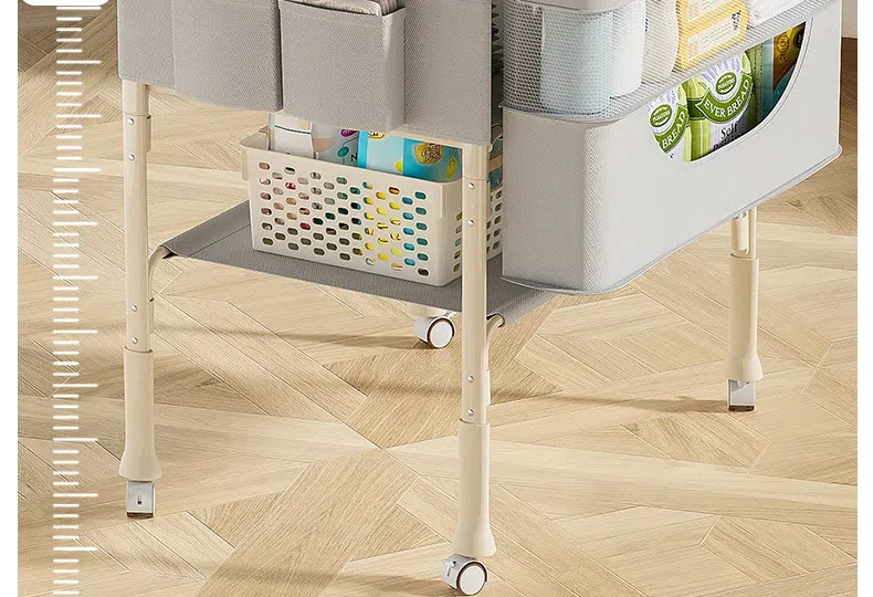 5-in-1 Foldable Baby Care Station - Deluxe Changing Table with Removable Bath Tub, Massage Mat & Storage Organizer