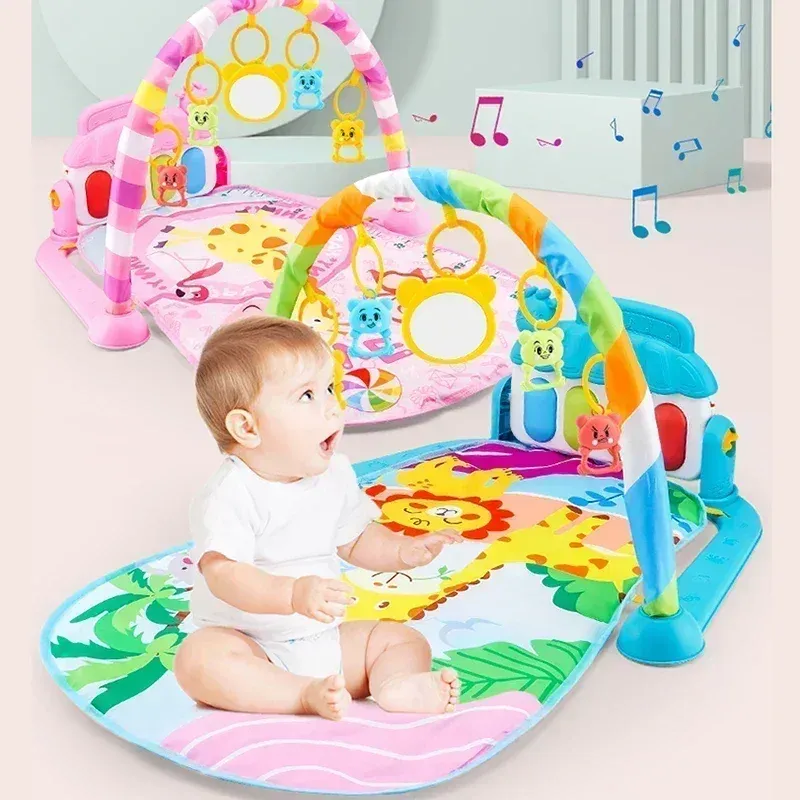 Baby Music Rack Play Mat Baby Rug Early Educational Toy Kids Piano Keyboard Carpet Gym Crawling Activity for Infant Gift