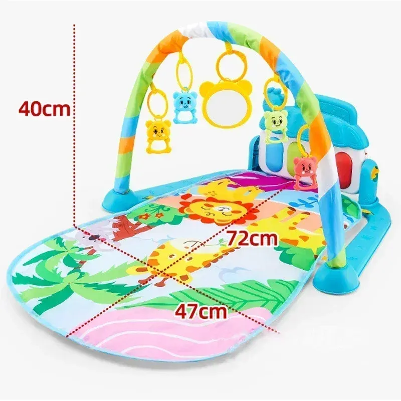Baby Music Rack Play Mat Baby Rug Early Educational Toy Kids Piano Keyboard Carpet Gym Crawling Activity for Infant Gift