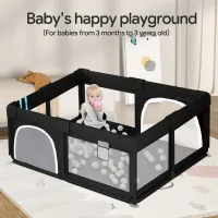 Baby Playpen Child Crawling Fence Foldable Safety Fence Multi-purpose Play Area Fence Suitable For Baby Parks