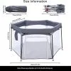 UBRAVOO Baby Playpen, Foldable Hexagon, Upgraded Sturdy Safety Playyard for Toddlers,Soft Breathable Mesh,Outdoor&Indoor,HEXA606