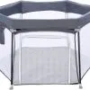UBRAVOO Baby Playpen, Foldable Hexagon, Upgraded Sturdy Safety Playyard for Toddlers,Soft Breathable Mesh,Outdoor&Indoor,HEXA606