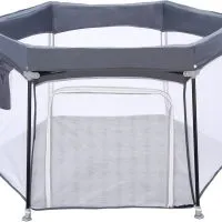 UBRAVOO Baby Playpen, Foldable Hexagon, Upgraded Sturdy Safety Playyard for Toddlers,Soft Breathable Mesh,Outdoor&Indoor,HEXA606