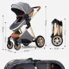 Luxury Portable Travel Pram 3 in 1Baby Stroller High Landscape Baby Pushchair Baby Travel Stroller Newborn Stroller