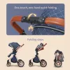 3in1 baby stroller multifunctional luxury baby stroller two-way seated and sleeping baby stroller, newborn travel baby stroller