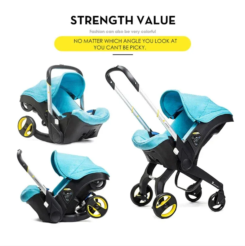 Baby Stroller 4 in 1 Car Seat For Newborn Prams Buggy Safety Cart Carriage Lightweight foldable