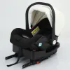 Lightweight Baby Car Seat with ISOFIX Base Portable Newborn Carrier with Sunshade and Head Support for Easy Travel Use